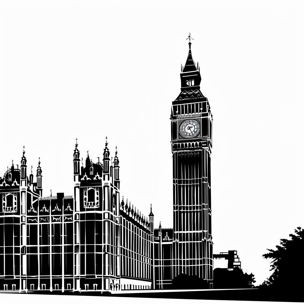 London Big Ben Vector Illustration