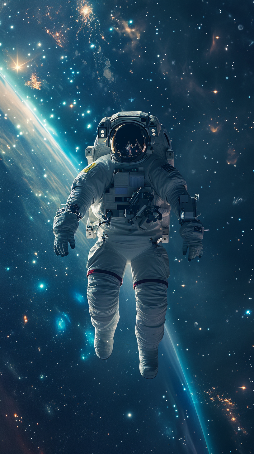 Astronaut Floating in Space