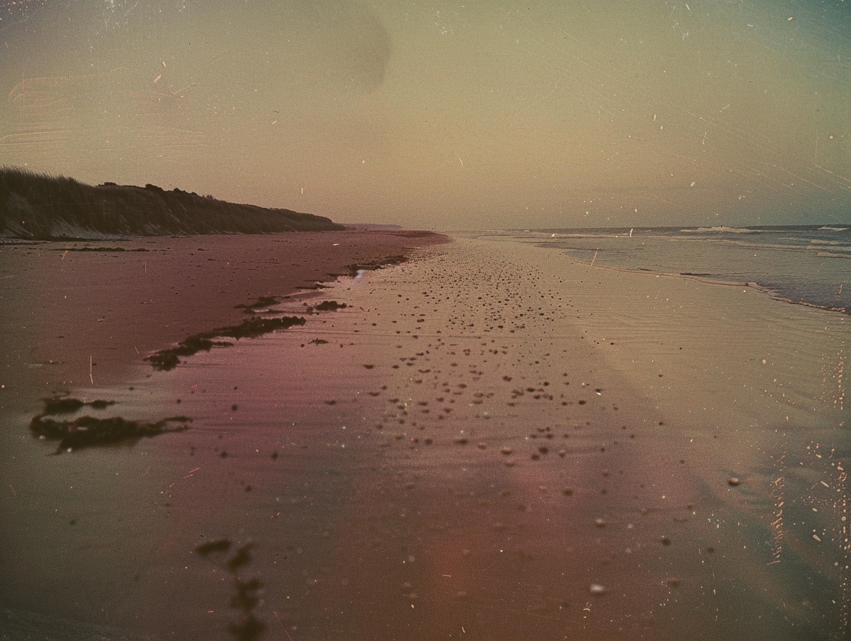 Vintage Soviet Beach Photo