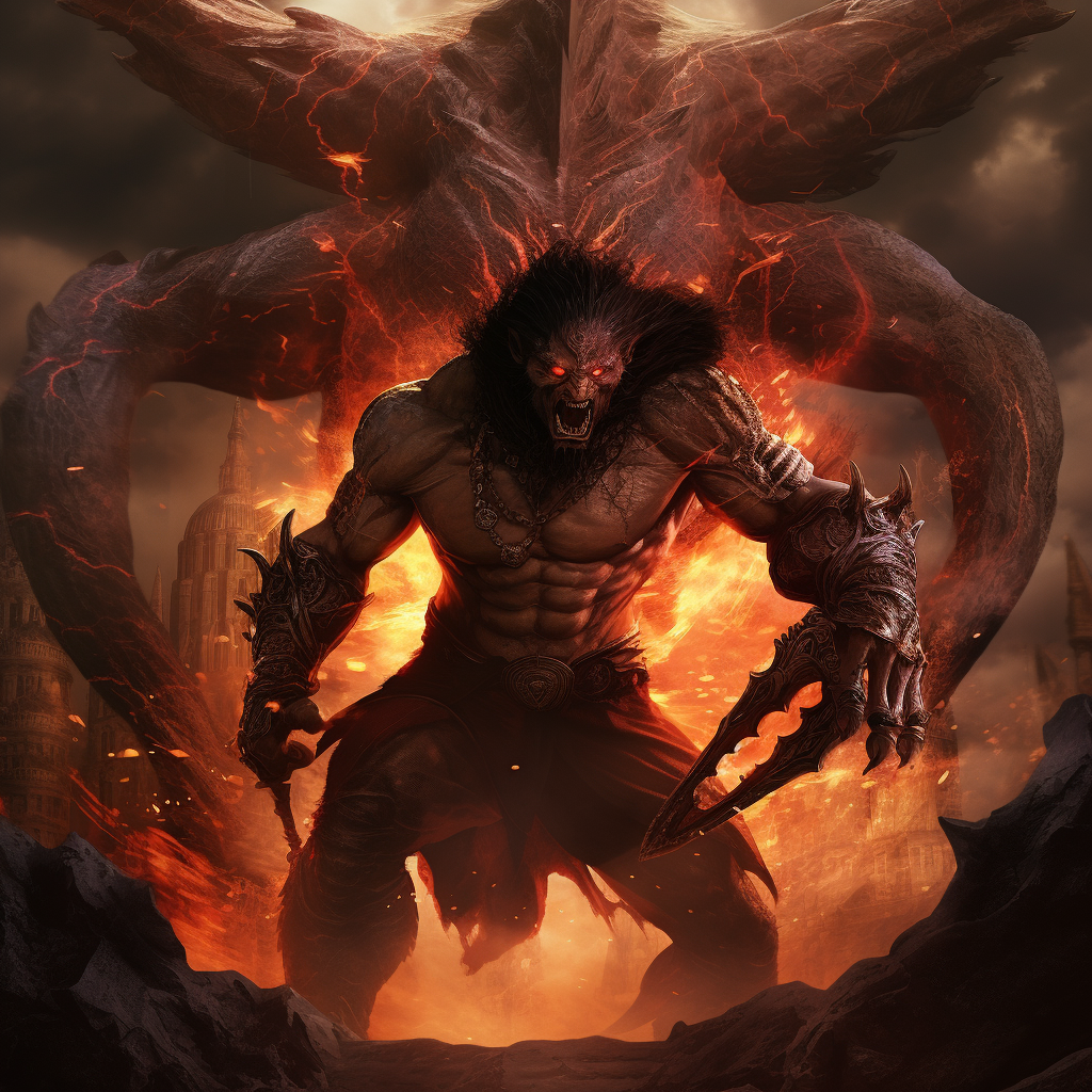 Hybrid Lord of the Rings Balrog and Prince of Persia Dahaka