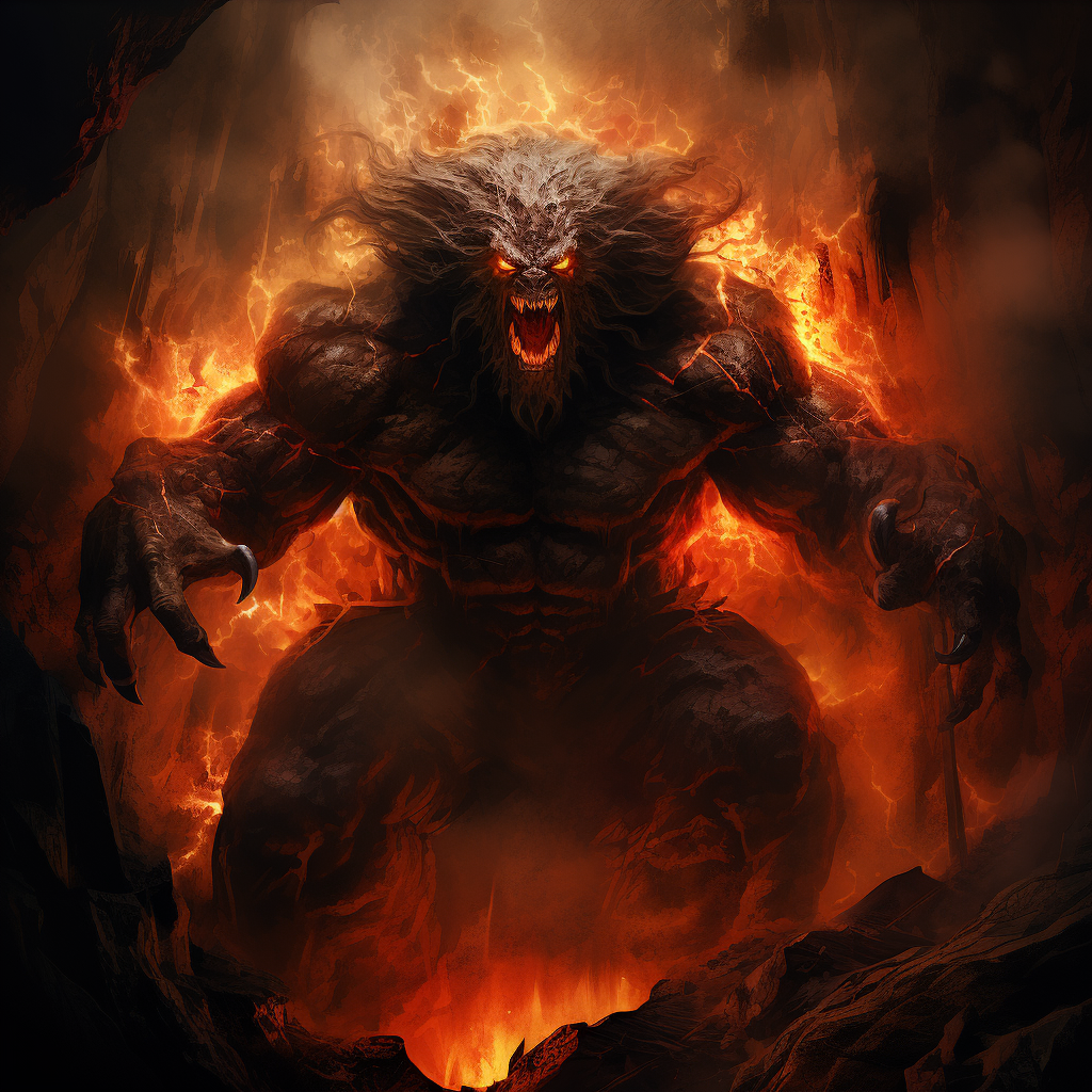 Powerful Lord of the Rings Balrog