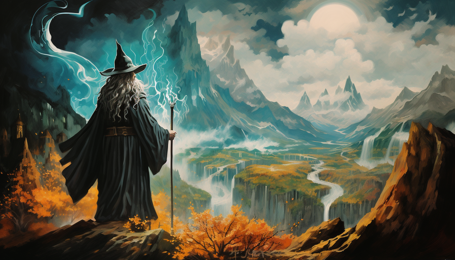 Artistic Lord of the Rings Painting  (5 words)