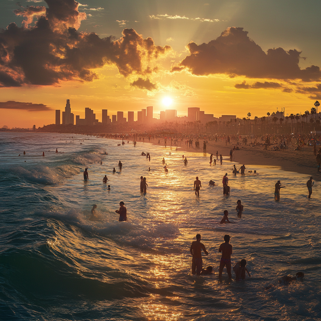 Venice Beach Sunset View Photo