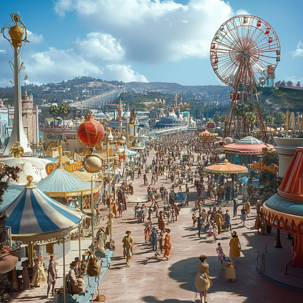 Los Angeles city view 1960s