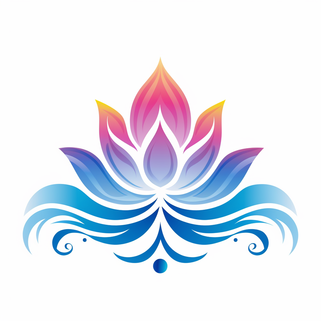 Serene Lotus Wave Symbol