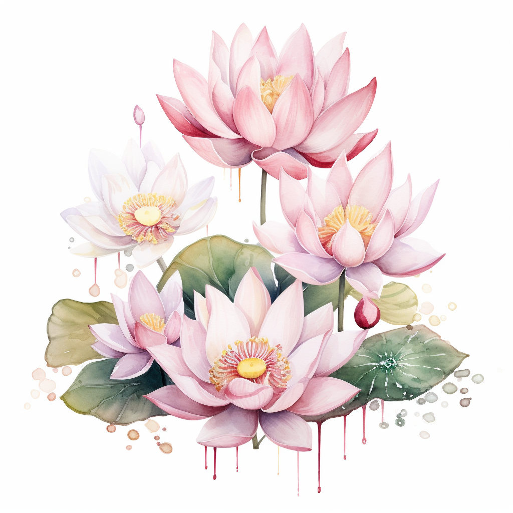 Lotus Flowers Poster - Serene and Beautiful Art