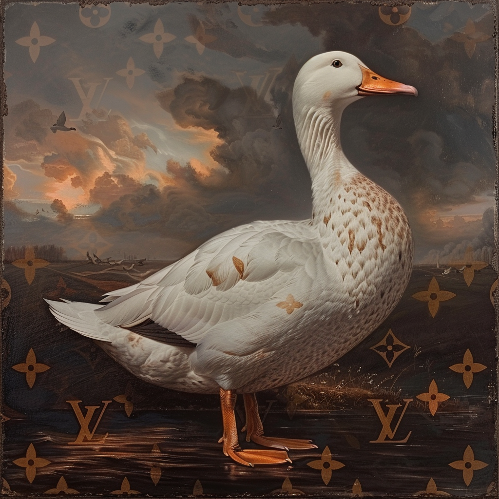 Louis Vuitton White Duck Elon Musk