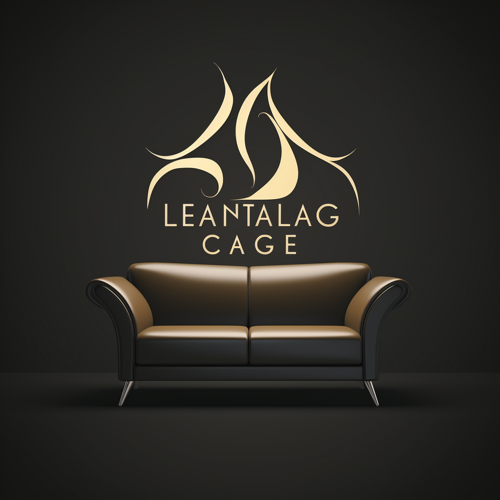 Stylish lounge cafe logo design