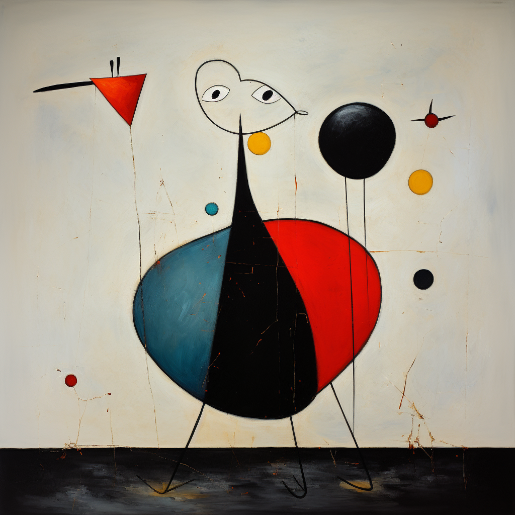 Vibrant representation of love by Joan Miró