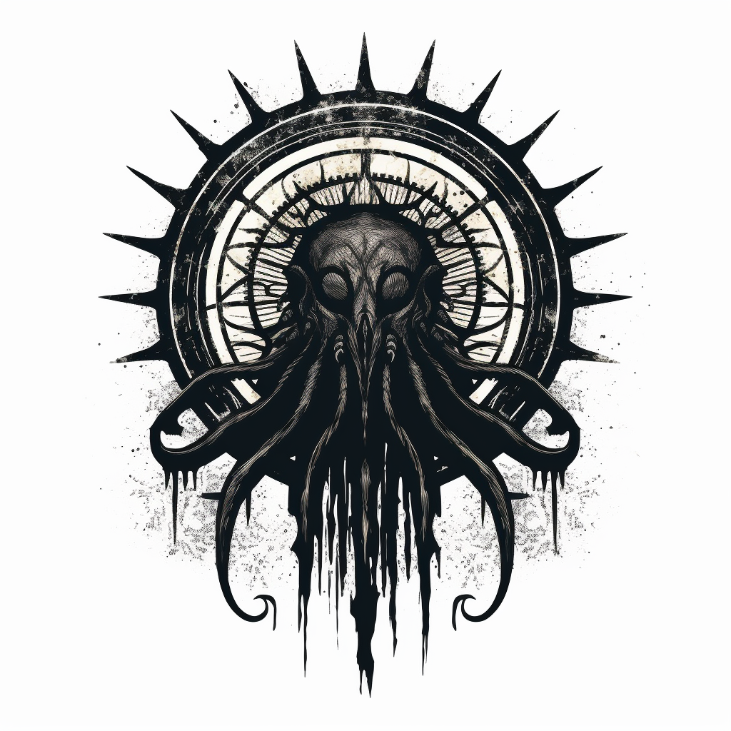 Kinetic damage symbol in Lovecraftian style