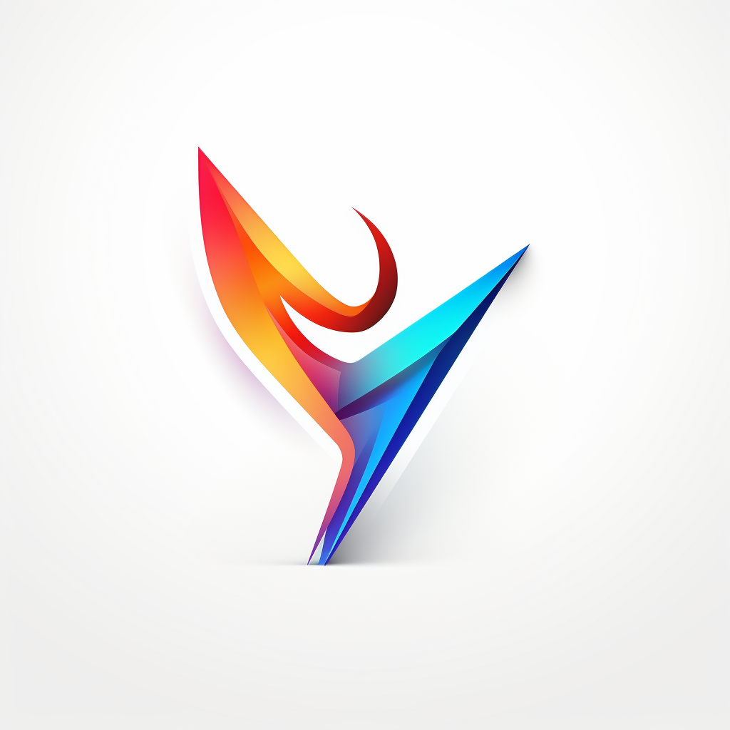 Abstract logo design with plane deformation