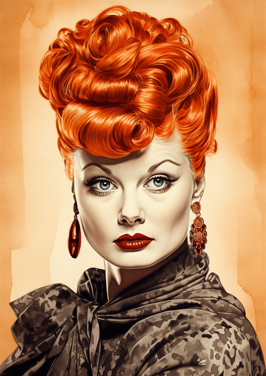 Stylized image of Lucille Ball