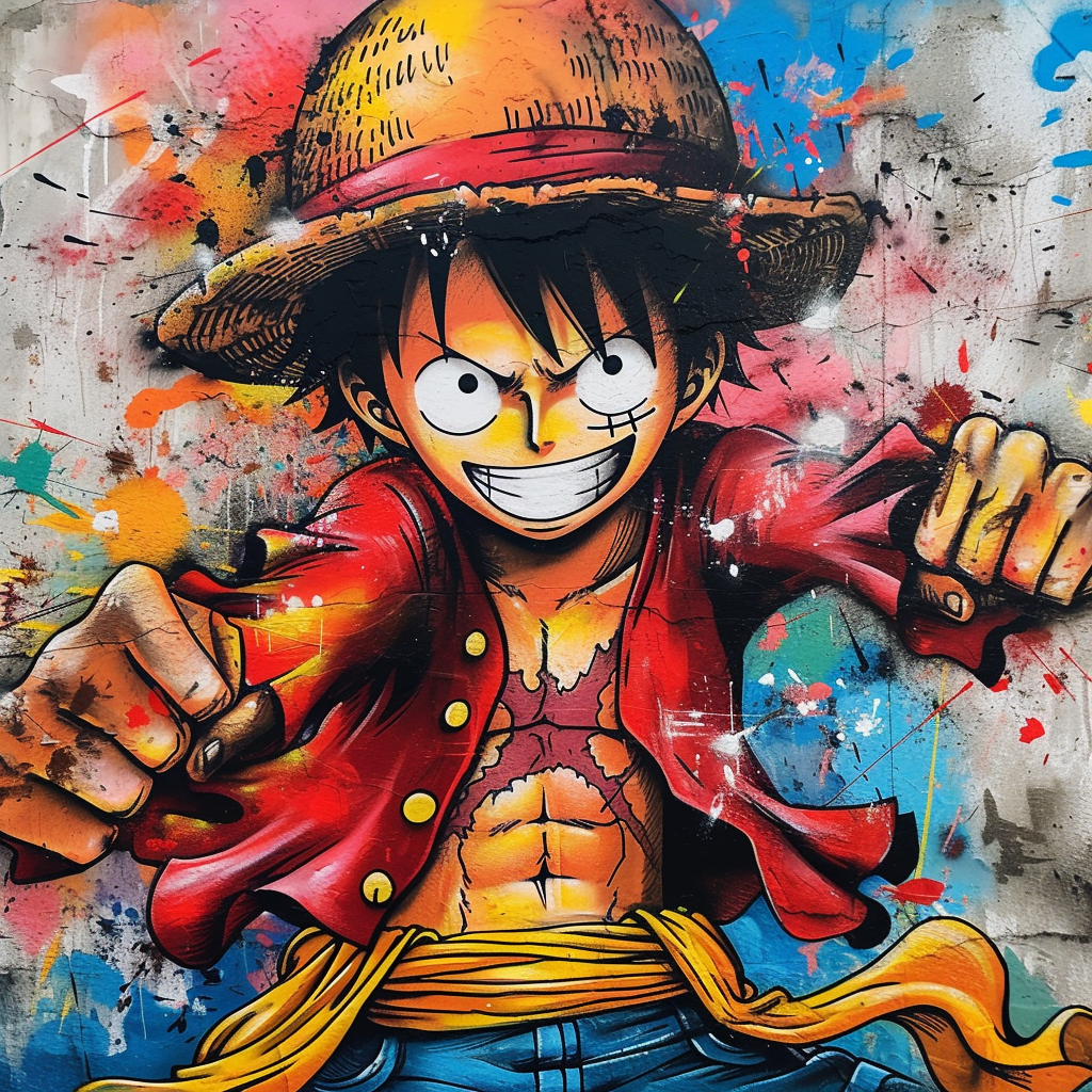 Luffy Street Art Mural