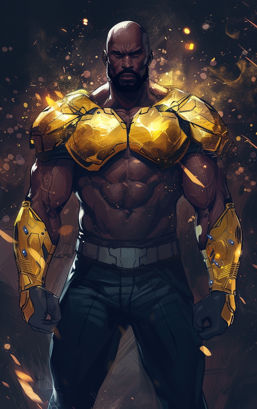 Luke Cage Mecha Jim Lee Style