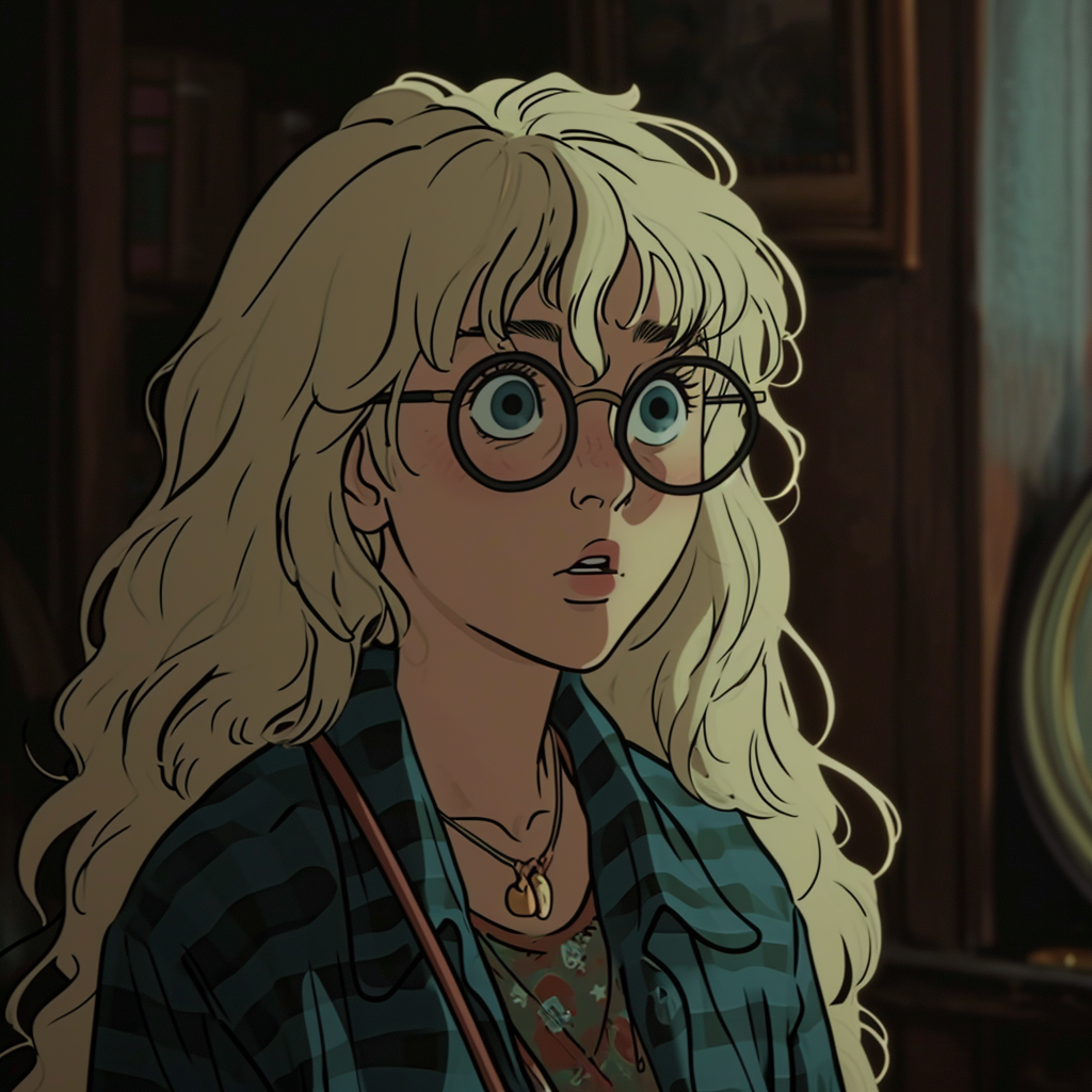 Luna Lovegood Retro Studio Ghibli Animation