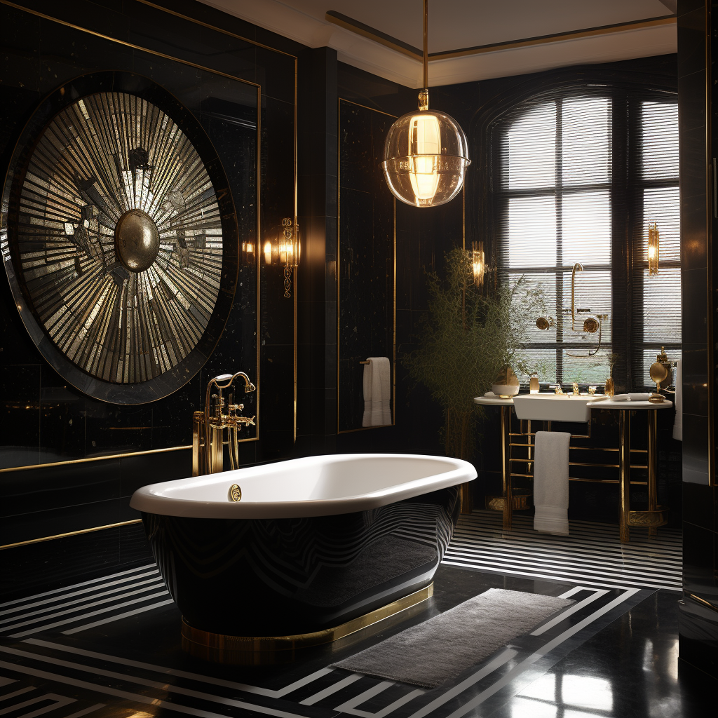 Luxurious 1920s Bathroom Design