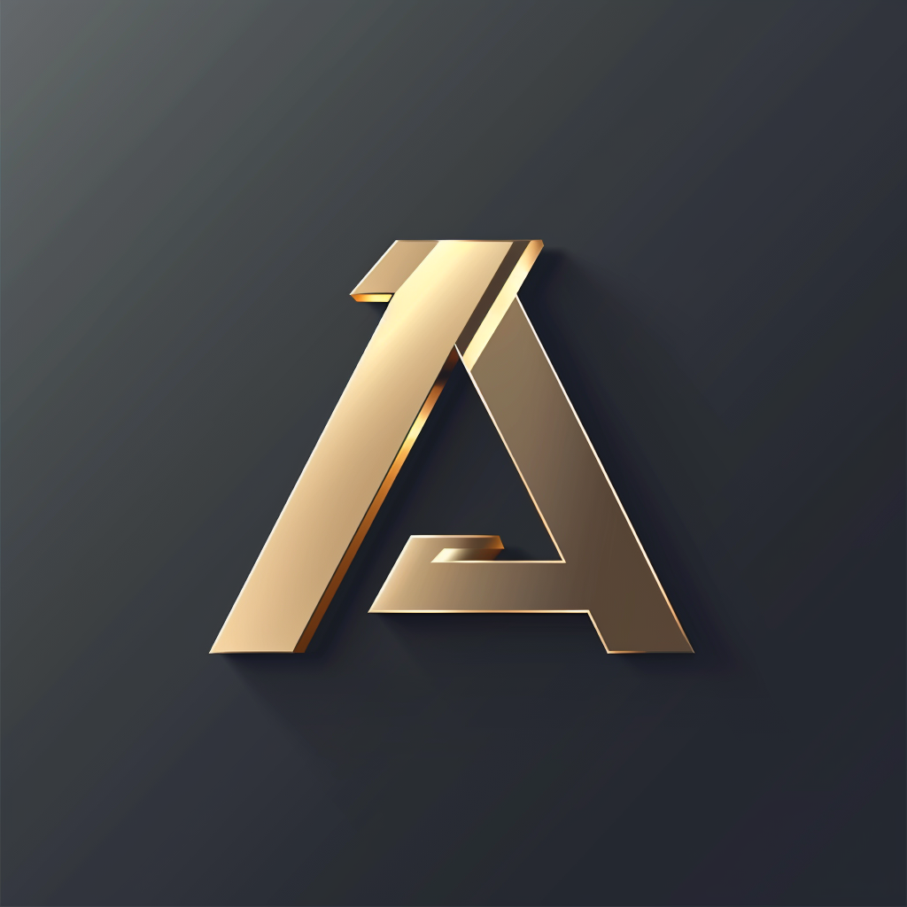 AI study group logo with metallic texture