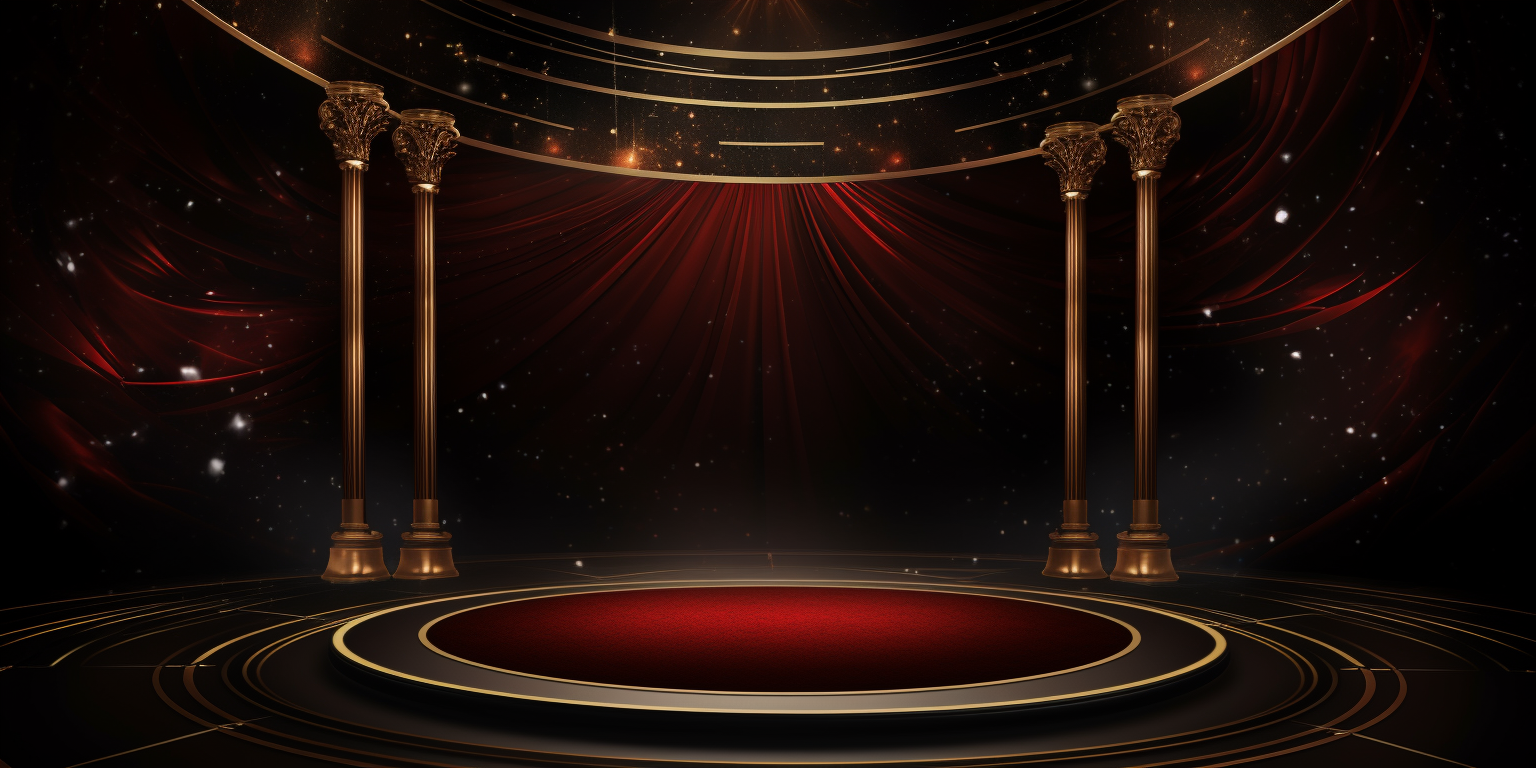 Luxurious event background with mystic details