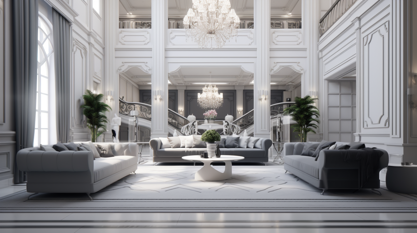 Luxurious Grey & White Real Estate