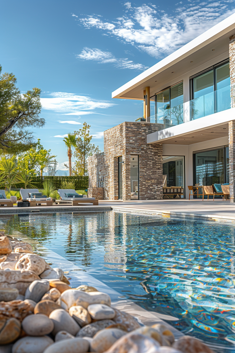 Luxurious Backyard Scene Las Vegas