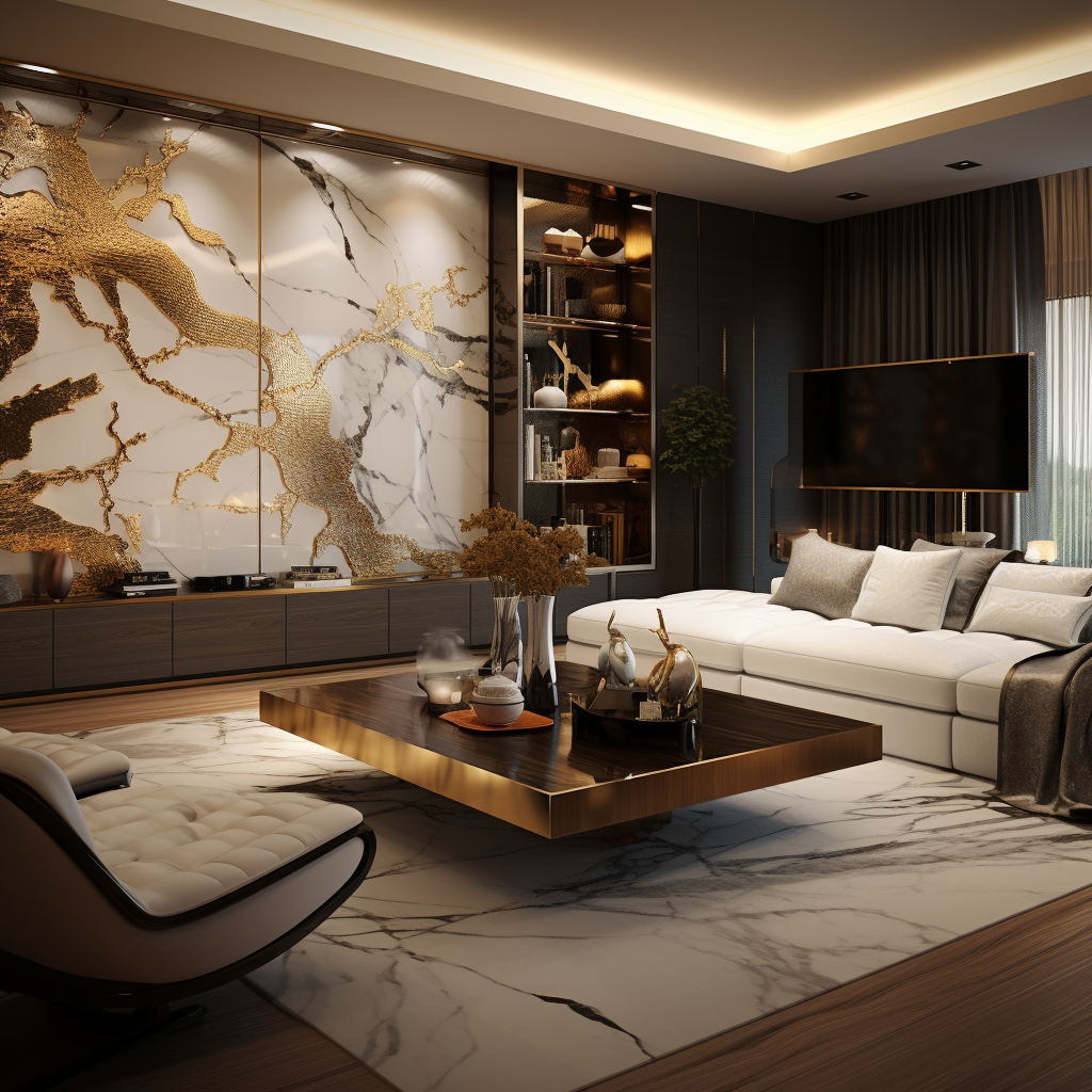 Modern luxury apartment interior design