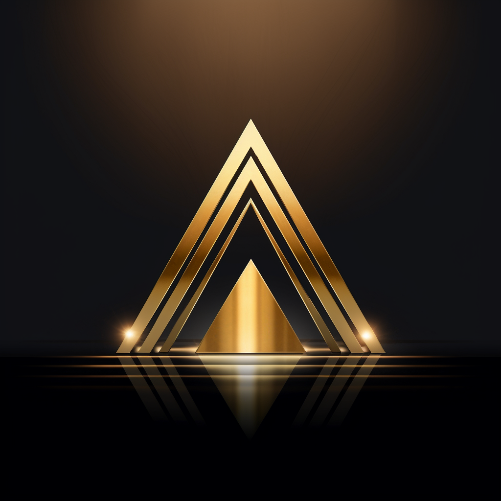 Luxury event logo with tent shadow (6 words)