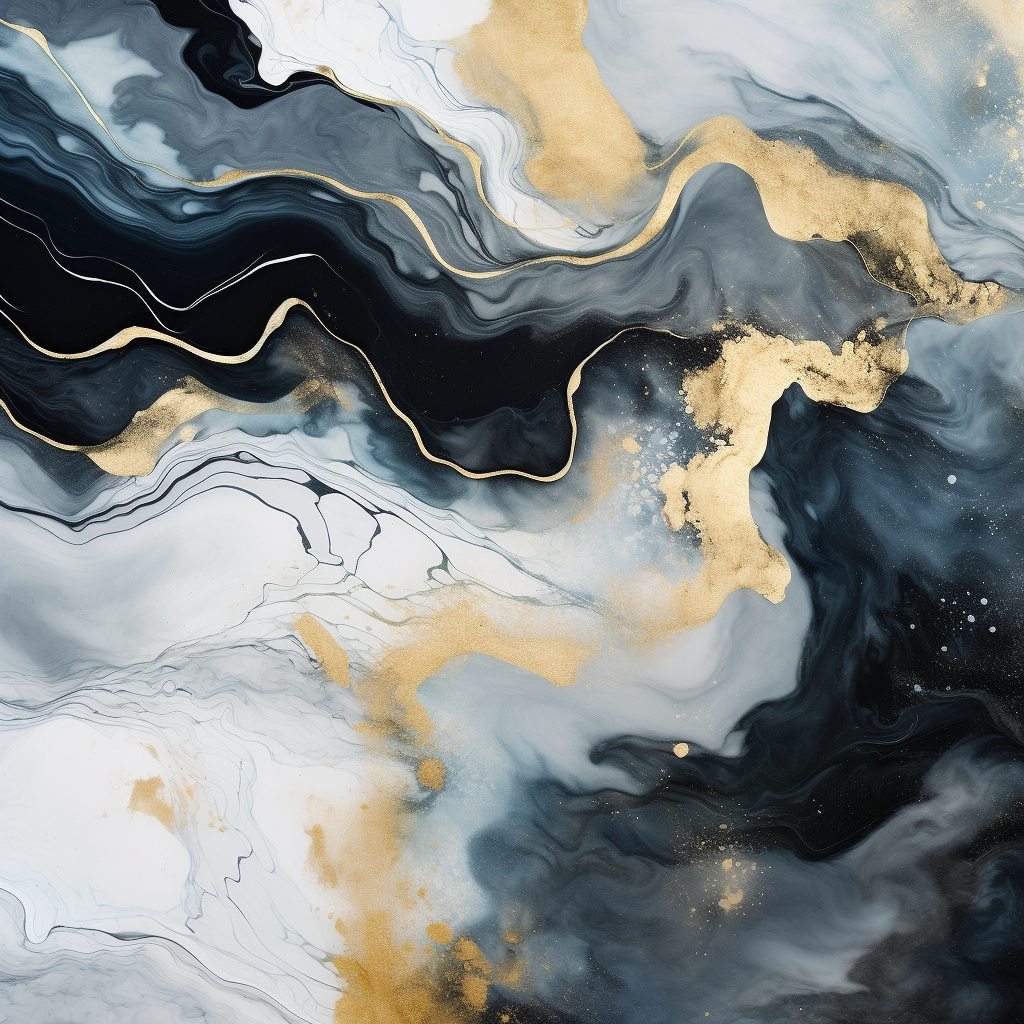 Luxury Fluid Painting: Elegant Artwork in Various Colors