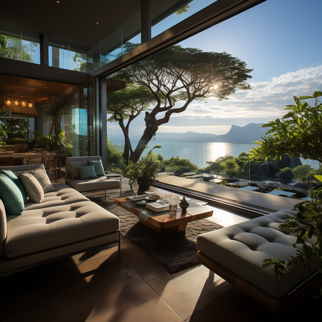 Stunning ocean view from luxury Hawaii villa