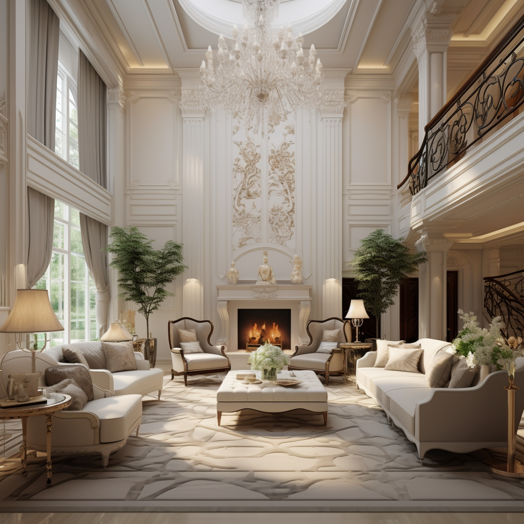 Beautiful luxury living room interior