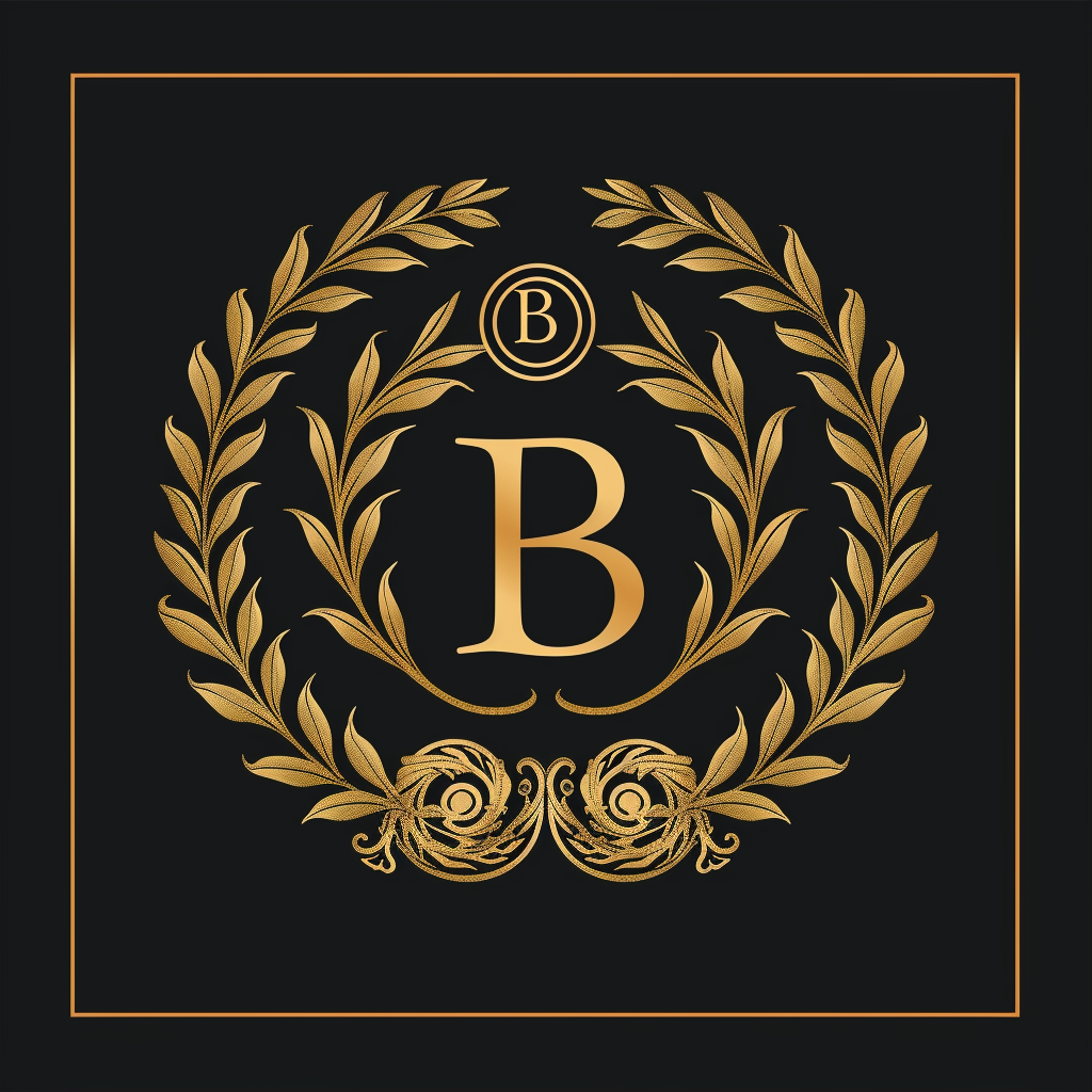 Luxury logo circular placement design