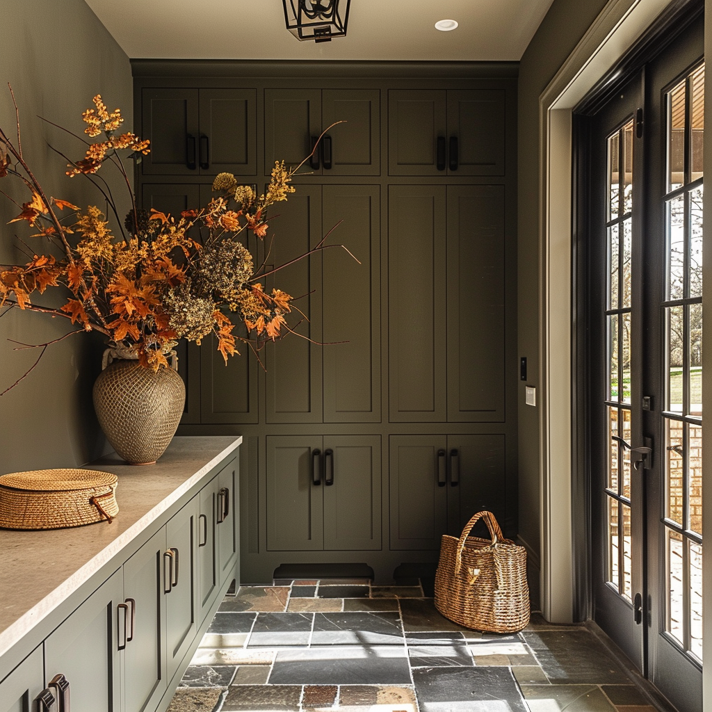 Modern Organic Mudroom Interior Decor