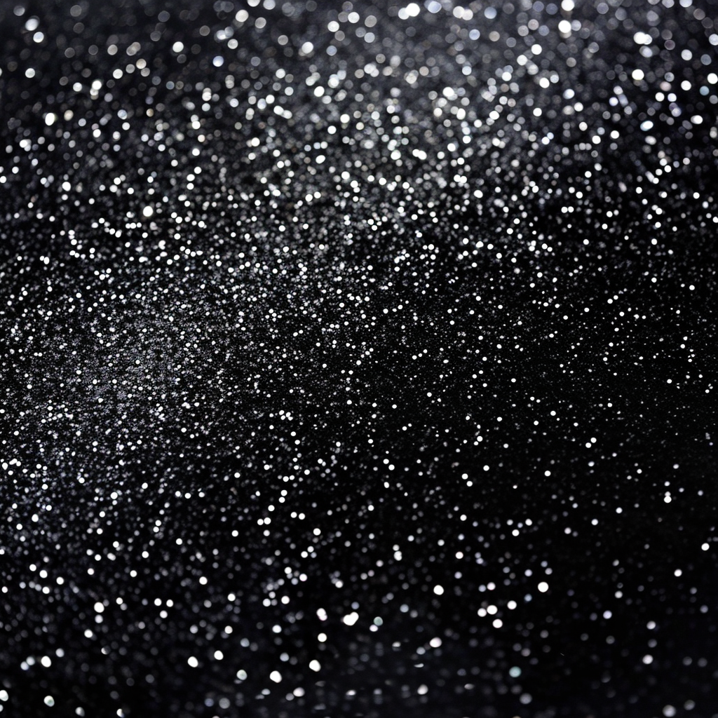 Luxury Glitter Black Color Dust Scratch