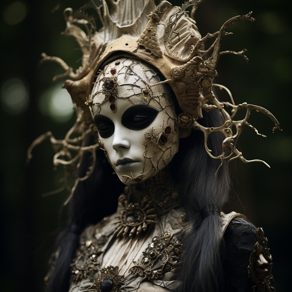 A macabre female costume