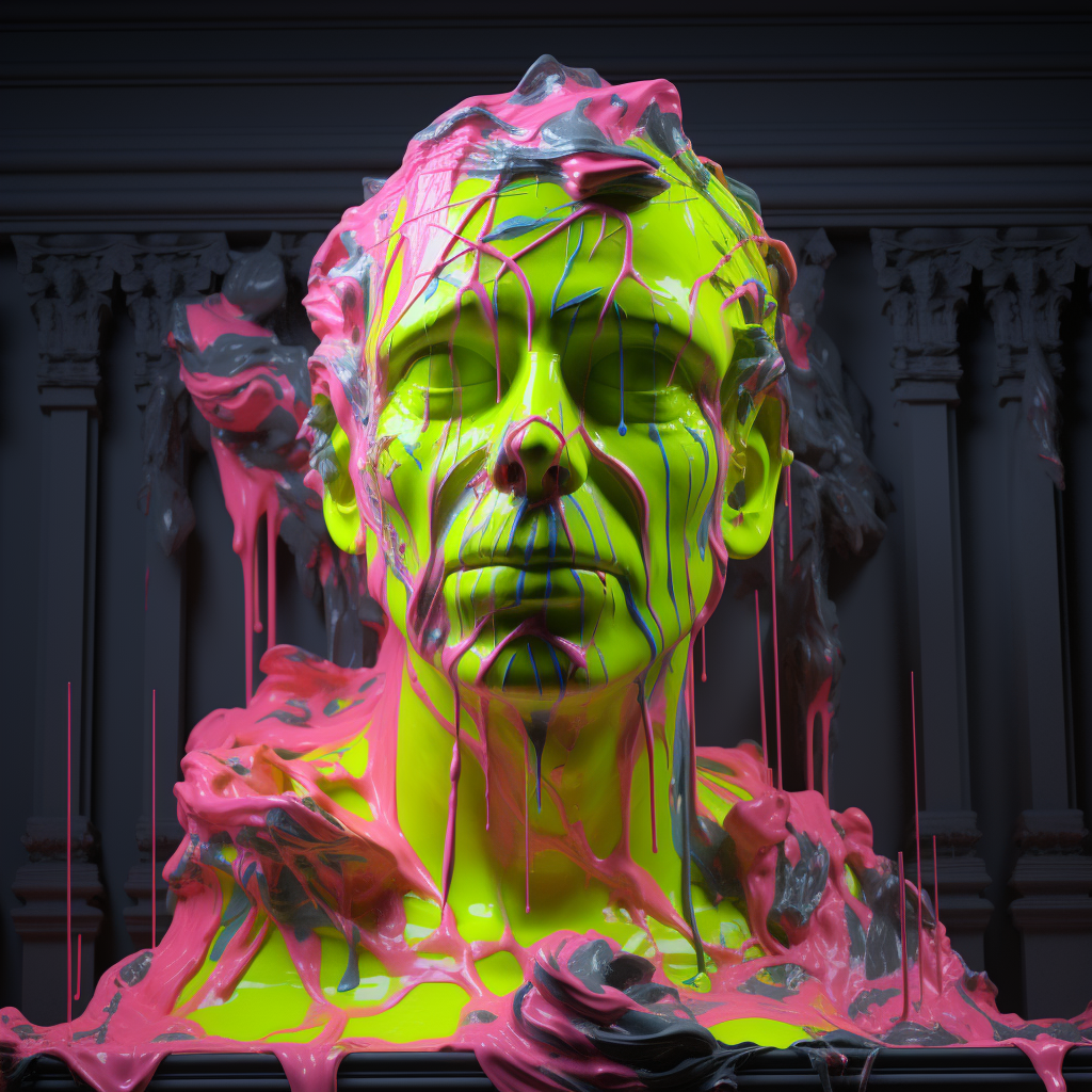 Marble Macbeth with Neon Drip