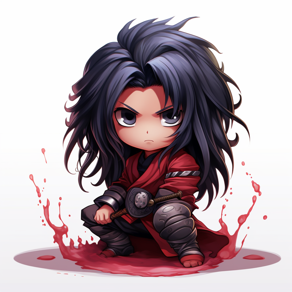 Madara Chibi Art Style 90s Game Art