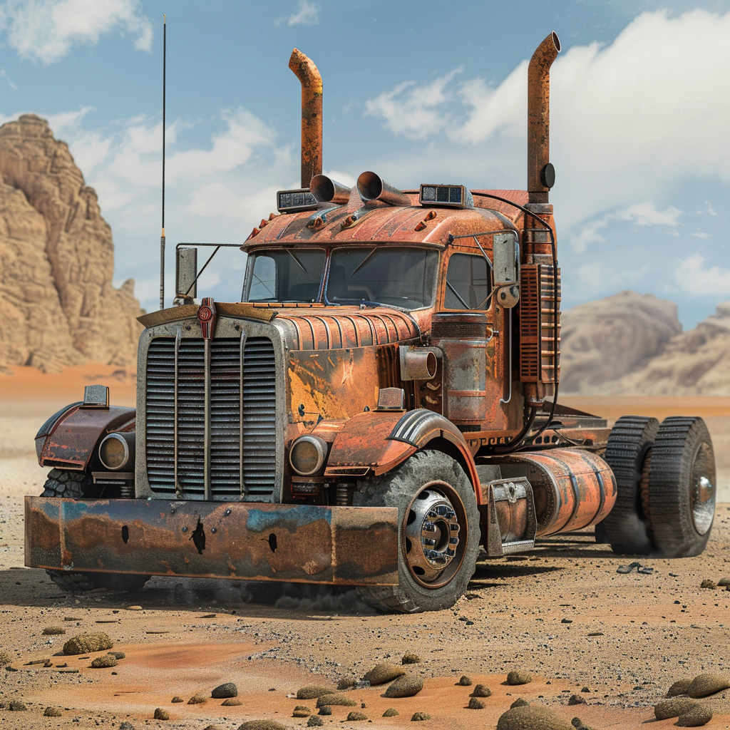 MadMax Semi Truck in Desert