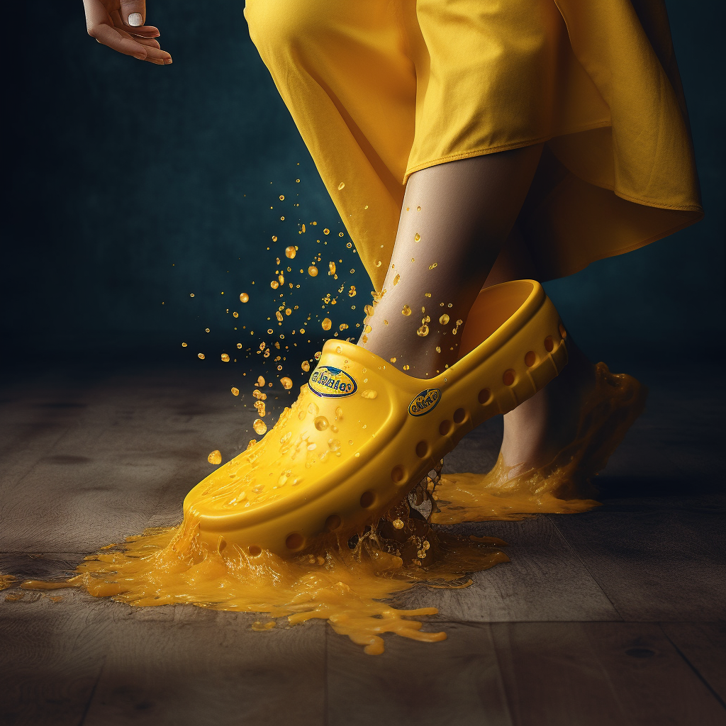 Fashion Brand Velveeta Yellow Crocs