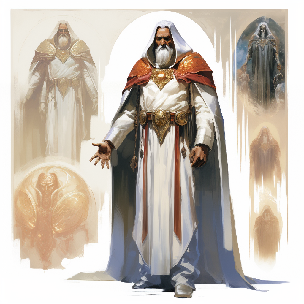 Mage God With White Cape