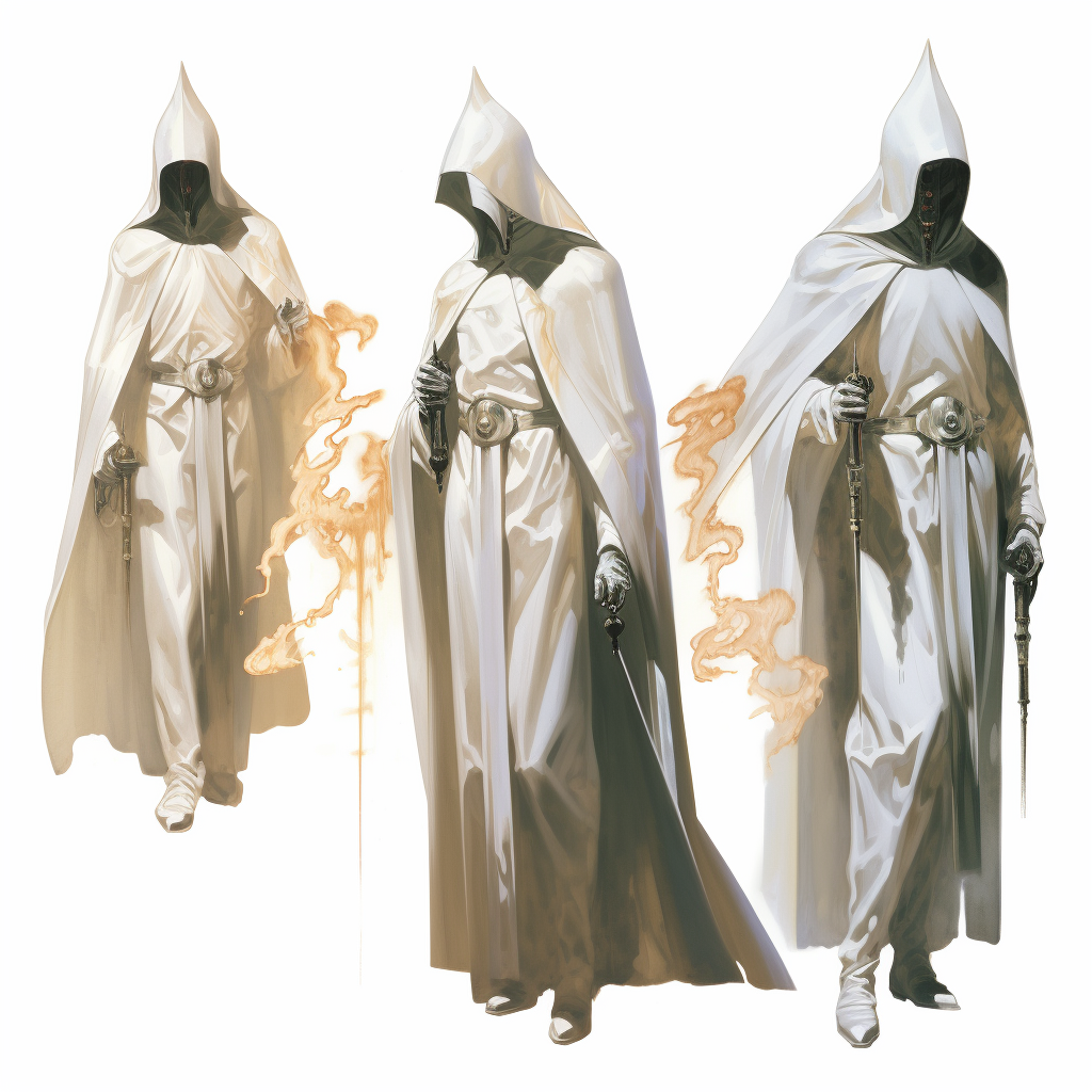 Powerful Mage Gods in White Cape