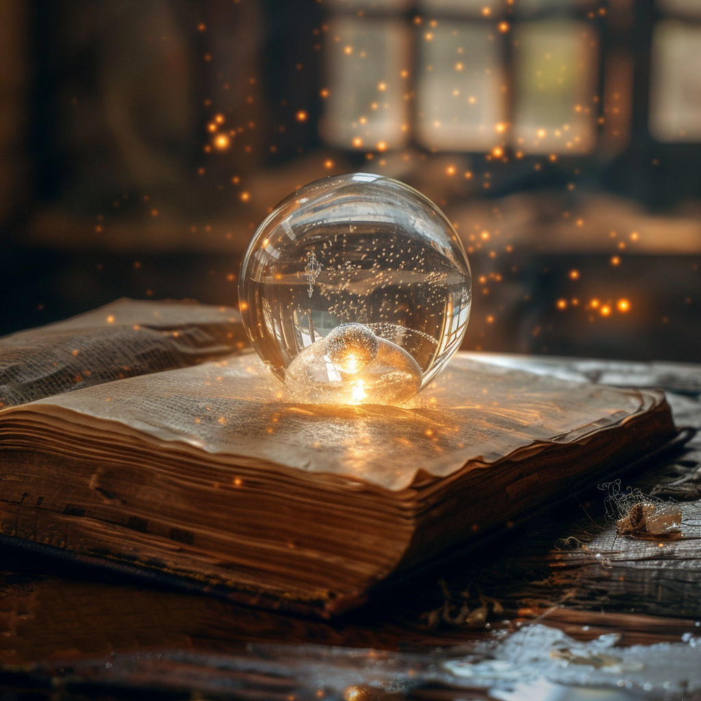 Magic Book Crystal Ball Picture