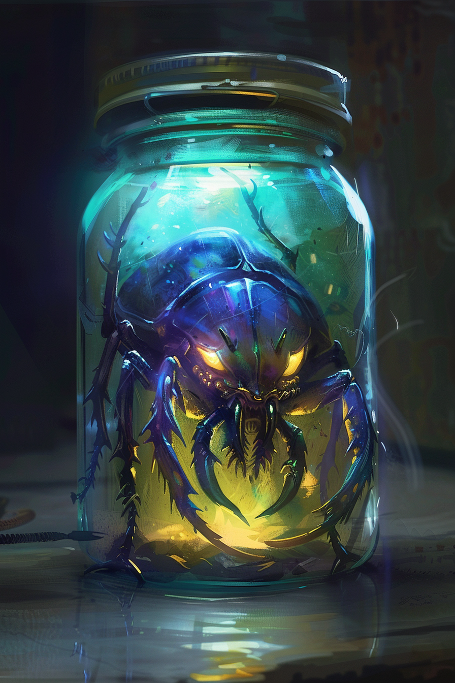 Magic Beetle in Jar Alien Style