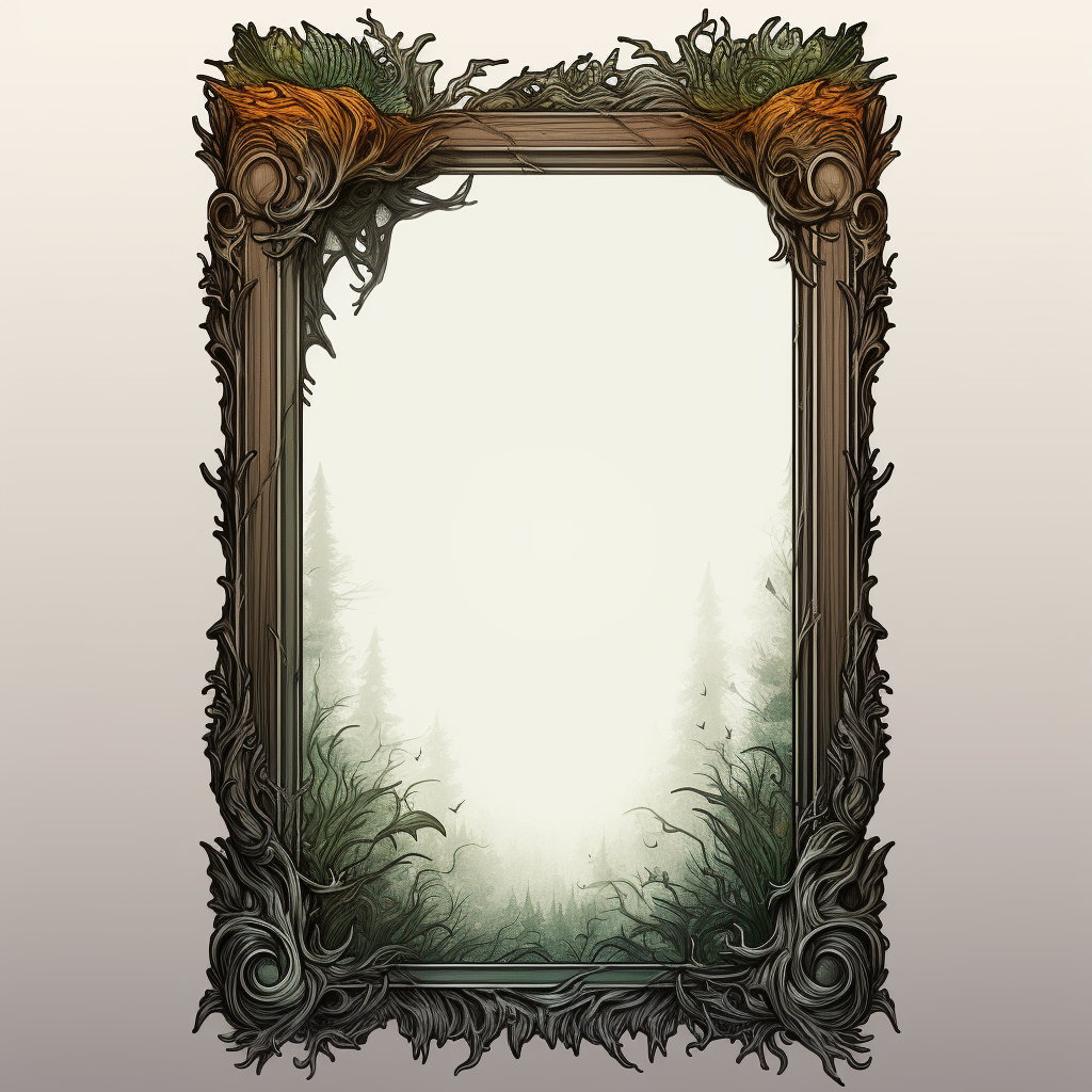 Retro Magic Gathering Card Frame