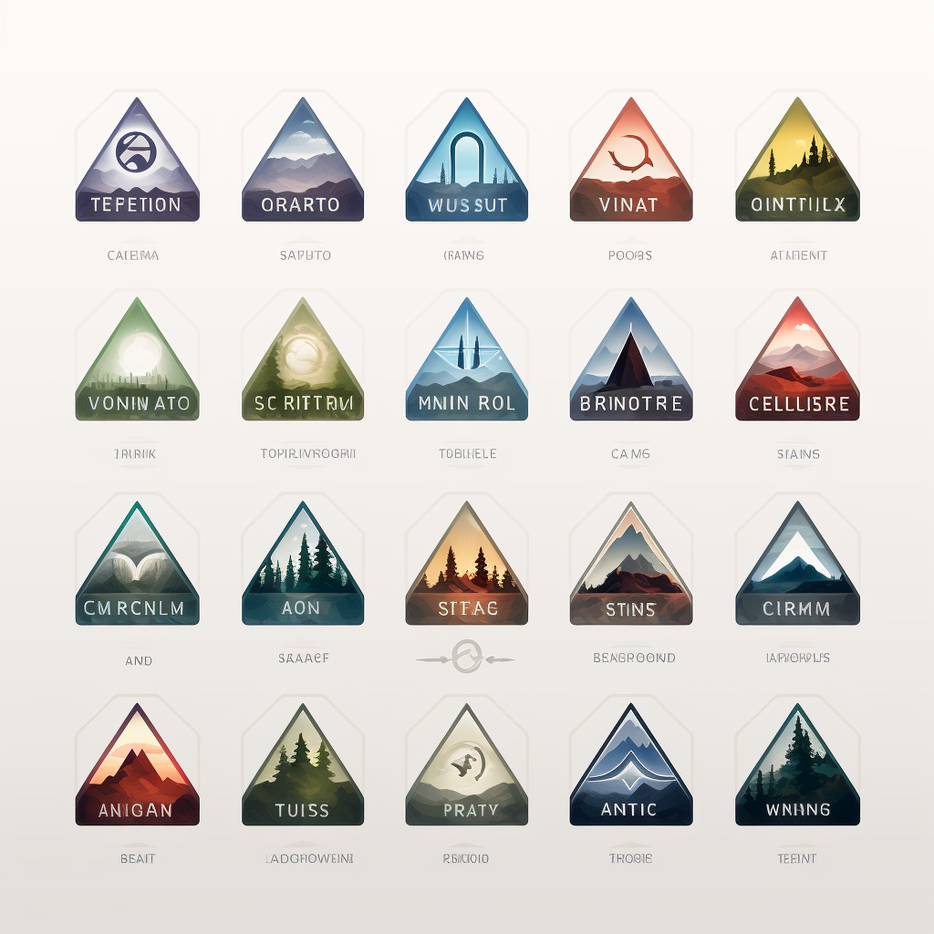 Magic the Gathering Land Icons