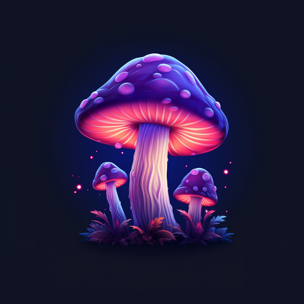 Whimsical Magic Mushroom Icon