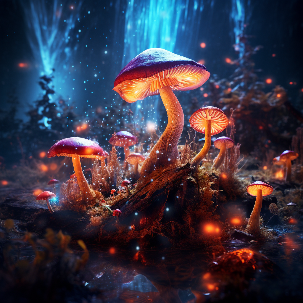 Magic Mushrooms altering perception naturally