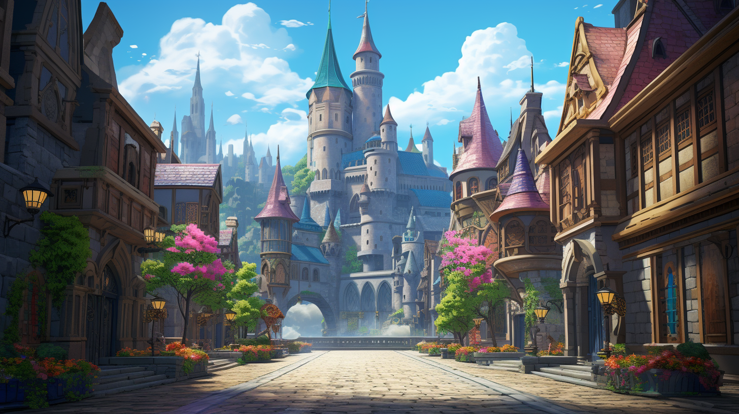 Captivating magic school view