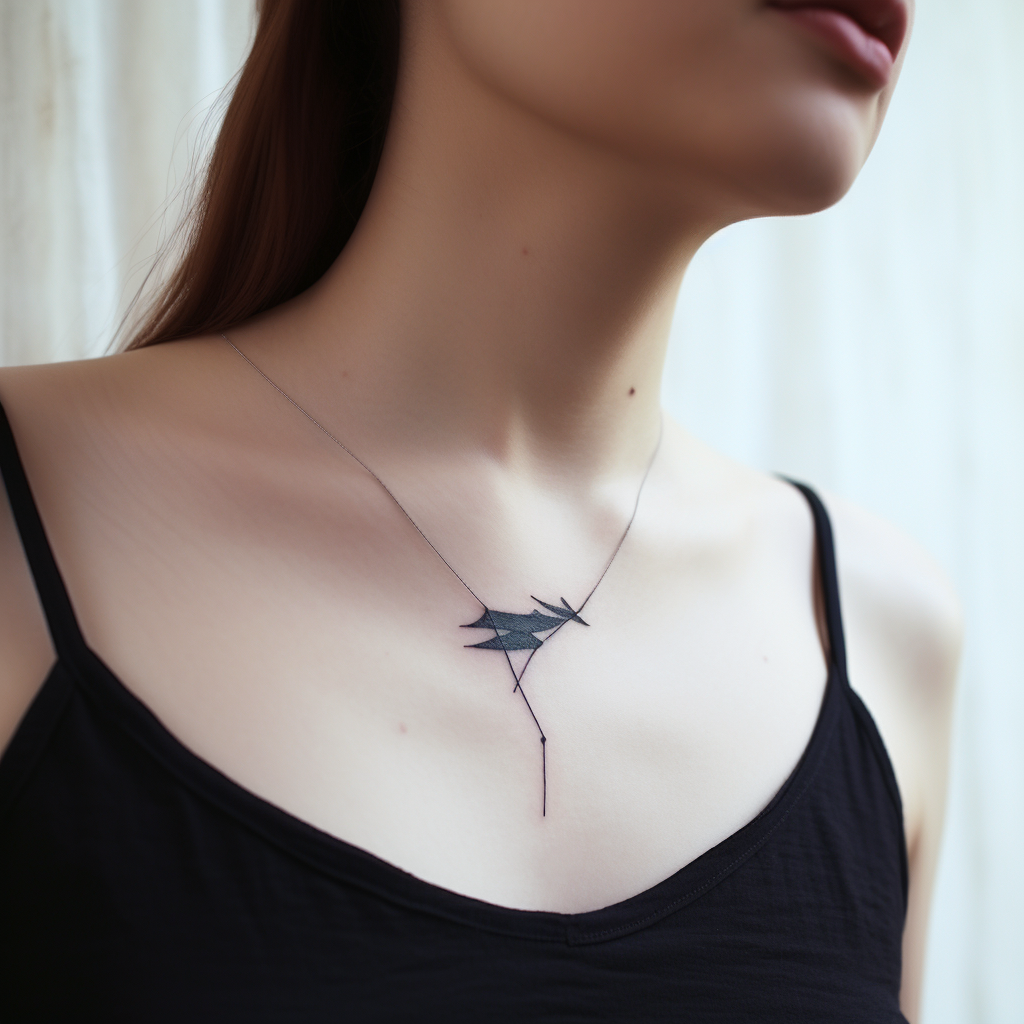 Tattoo on Collarbone, Minimal, Chique, Cool, Classy