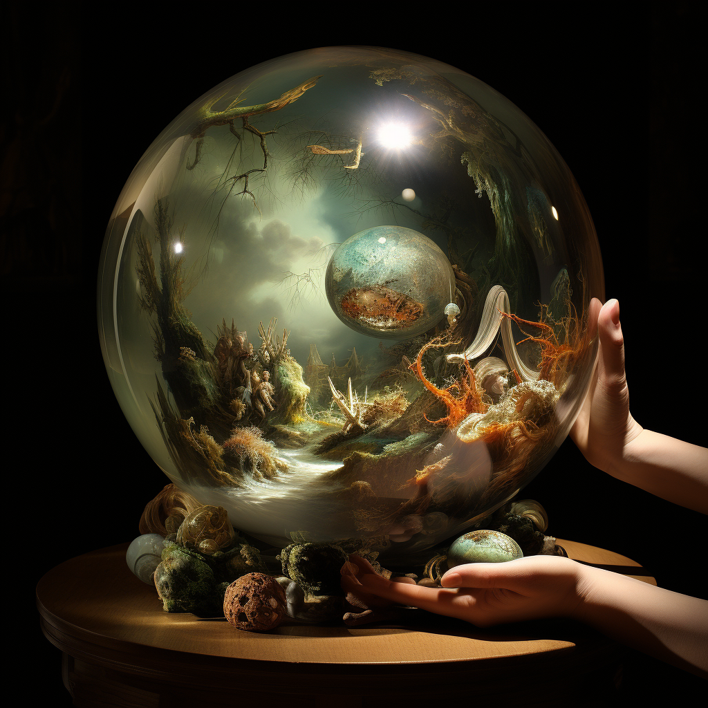 Gorgeous Magic Sphere in Museum