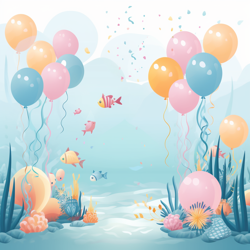 Illustration of a magical underwater landscape