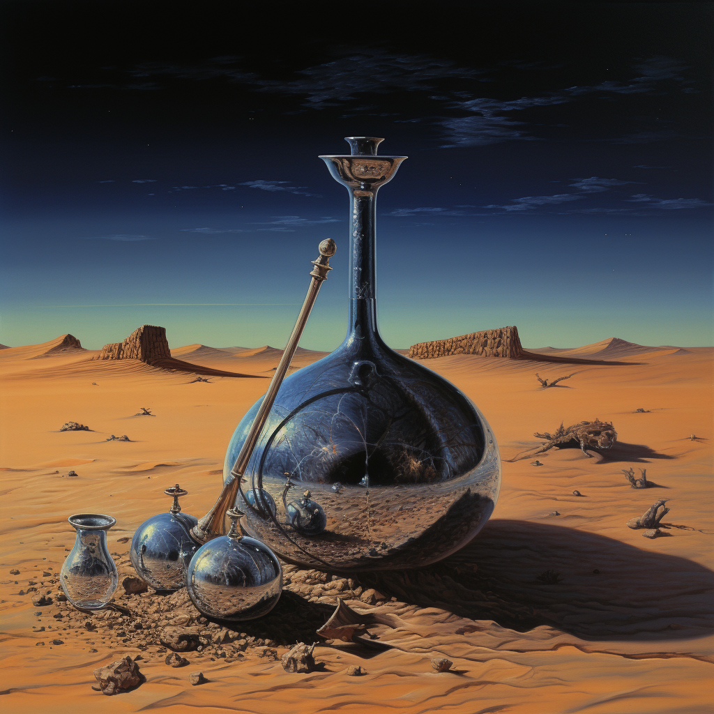 Magical Potion in Desolate Desert